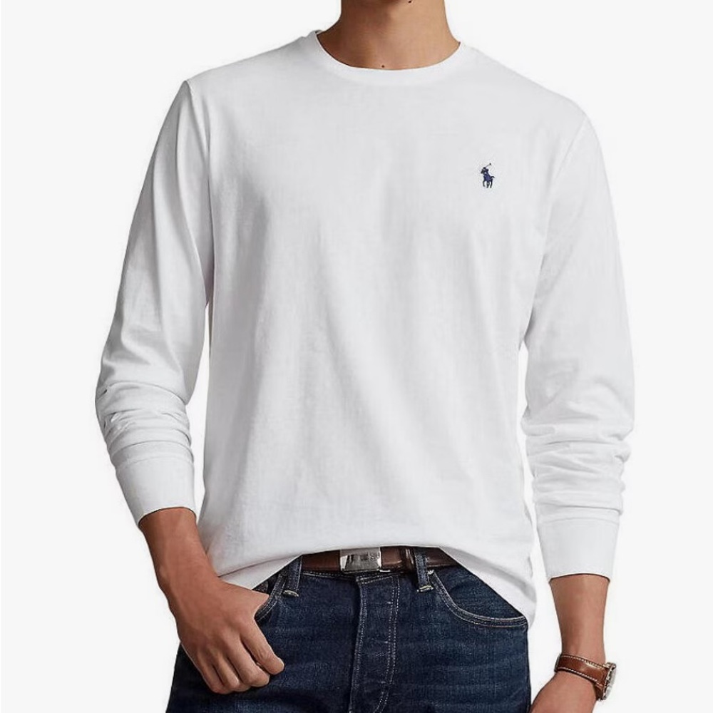 Polo by Ralph Lauren White Long Sleeve Tee
